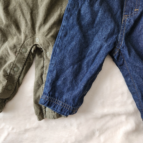 Two pair of Carters Overalls - Picture 3 of 4